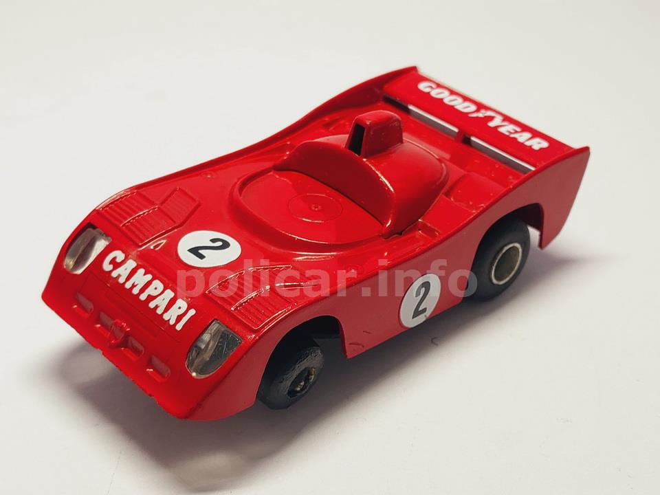 POLISTIL/DROMOCAR 771DN ALFA ROMEO 33TT12 ROSSA CON LUCI  SCALA 1/43