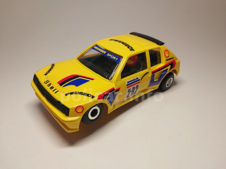 POLISTIL F1 PROFESSIONAL 31107 Peugeot 205 Rally gialla NUOVA IN SCATOLA